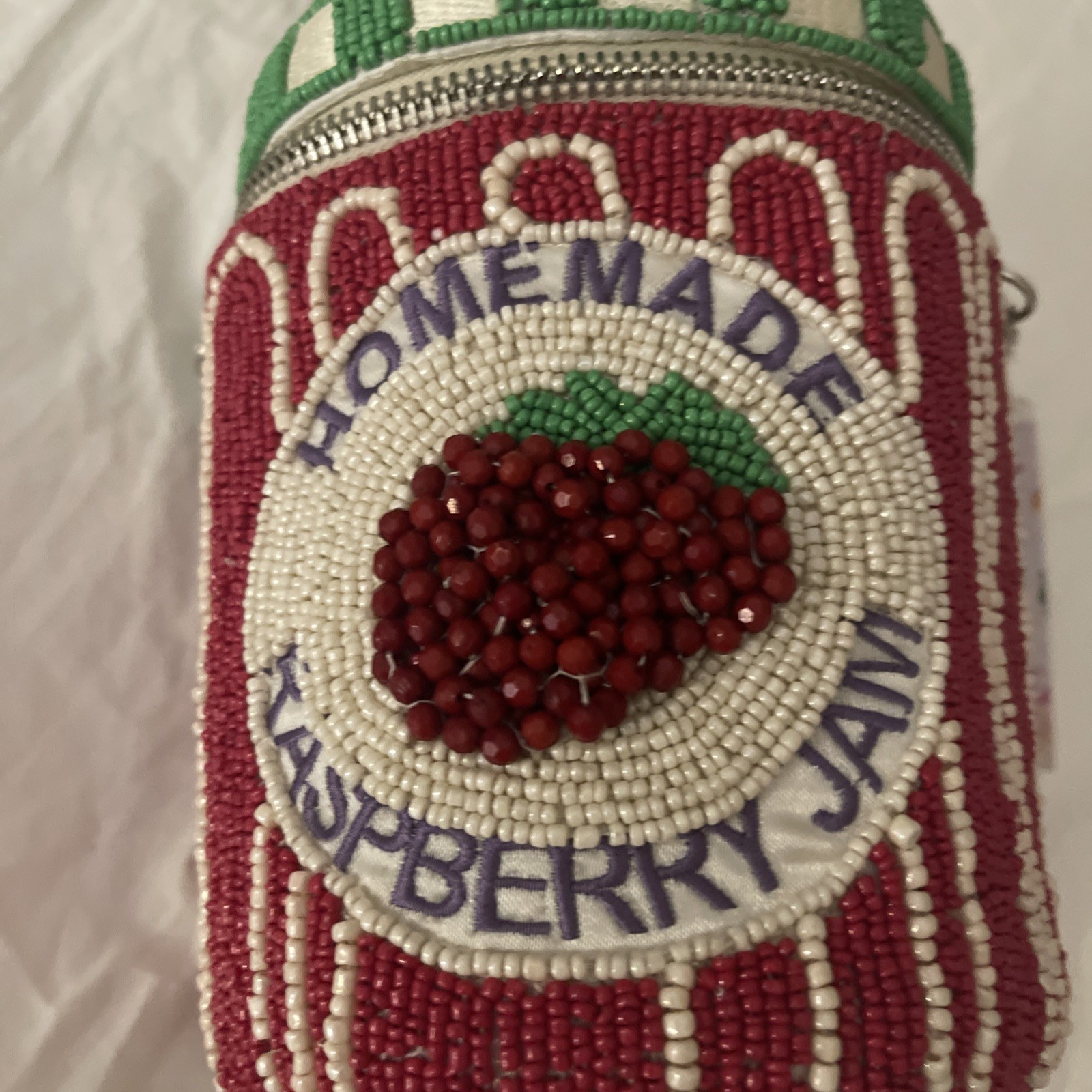 Handcrafted In India Beaded Purse Handmade Raspberry Jam Beaded Bag Viral TikTok
