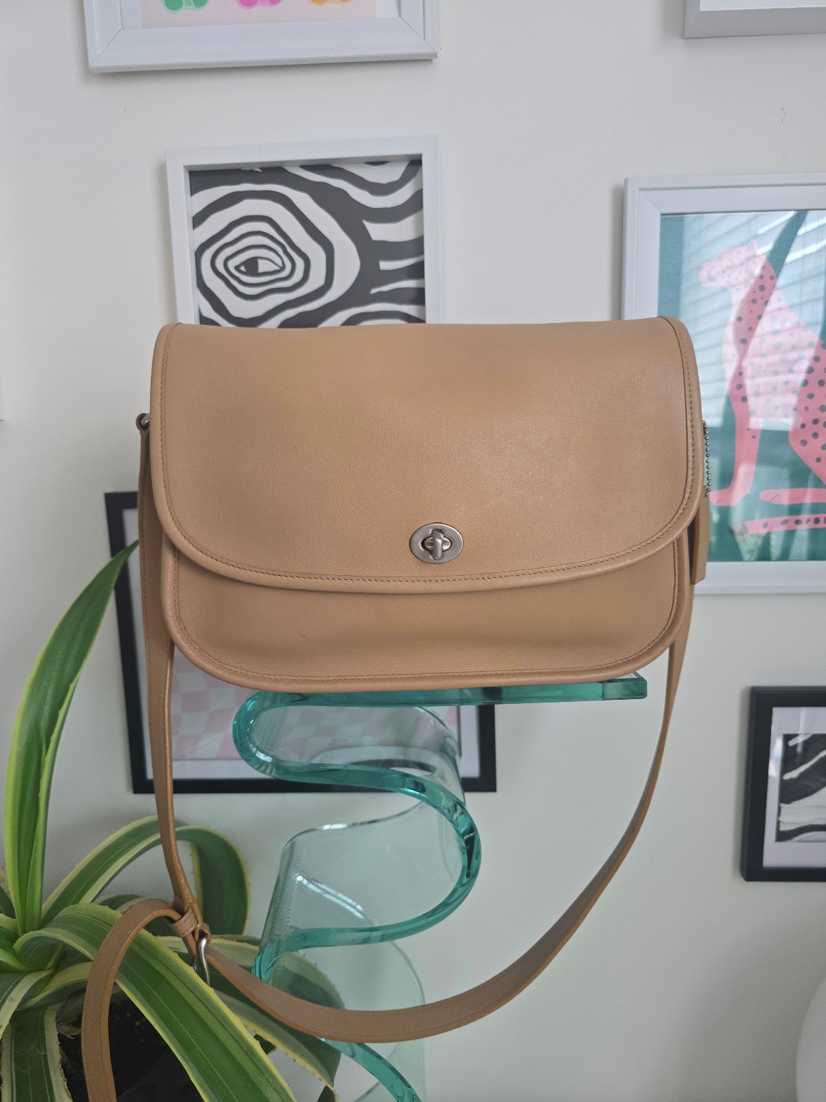 Coach City Bag 9790 Rare Color Stone w/Cherry Charm – Great Vintage Condition