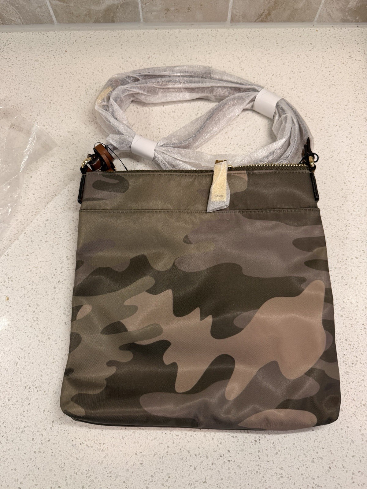 Purse Tommy Hilfiger Julia Camo Mini Crossbody Neutral Camo With Matching Wallet