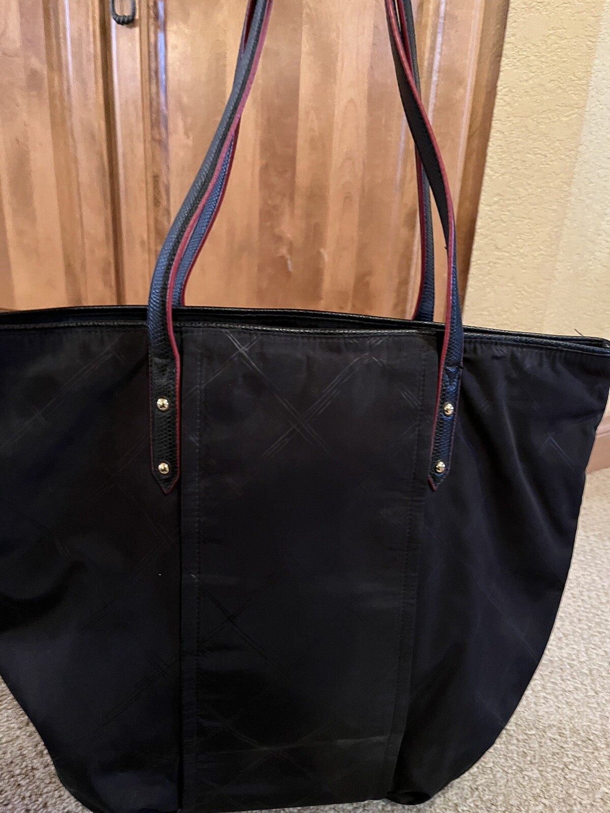 Vera Bradley Tote Black with Red Trim