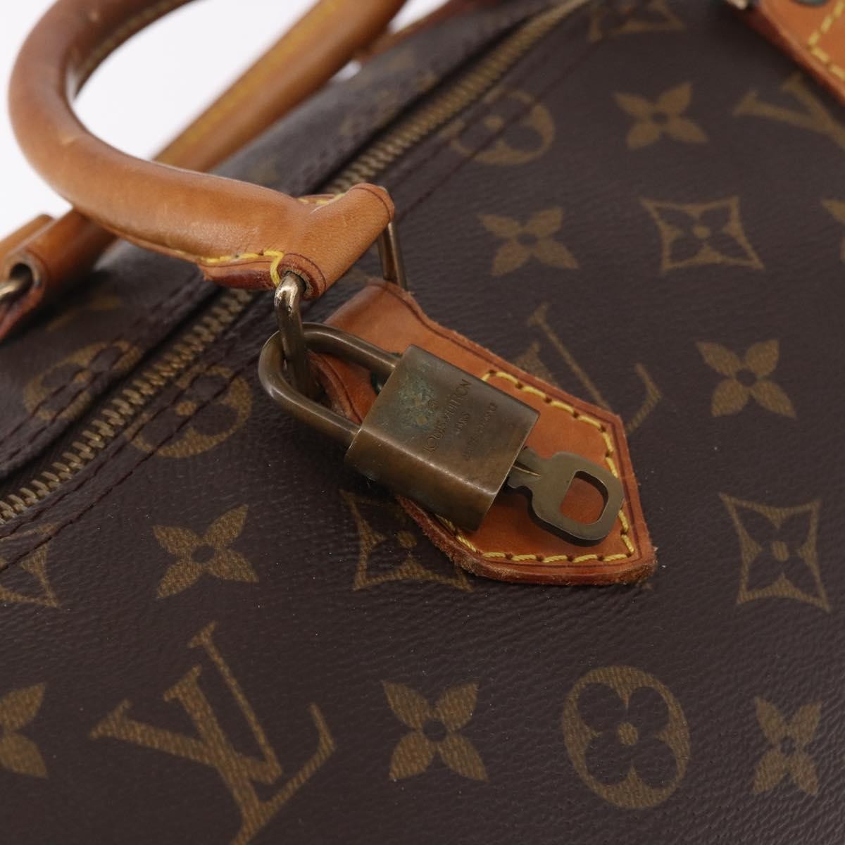 LOUIS VUITTON Monogram Speedy 35 Hand Bag M41524 LV Auth 183027A