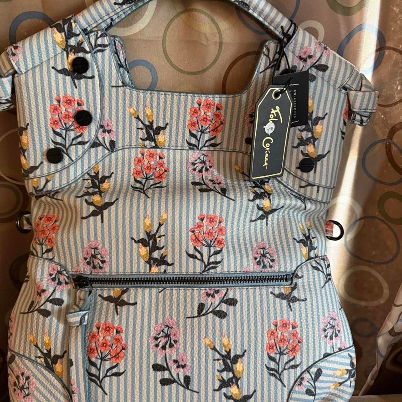 Foley+Corinna FC Lady Tote Floral Leather Striped Bag