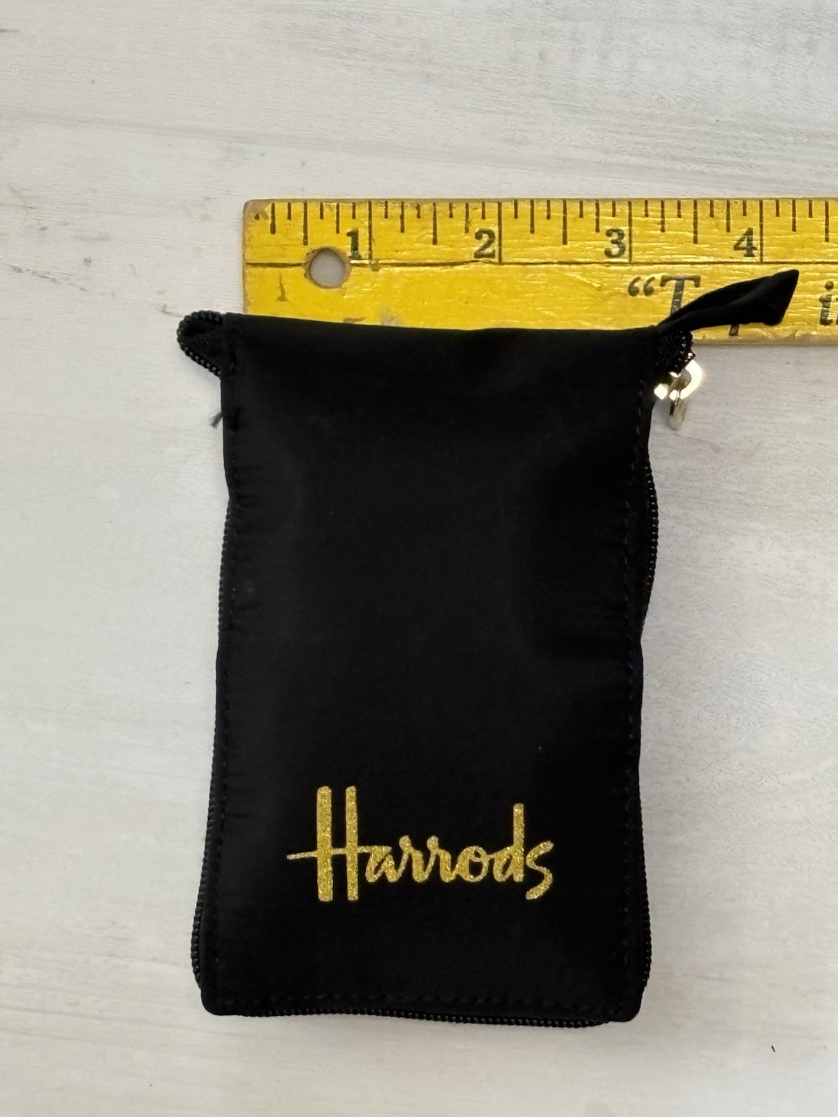 Harrods Shopping Bag Tote Gold Logo Packable Travel VGC