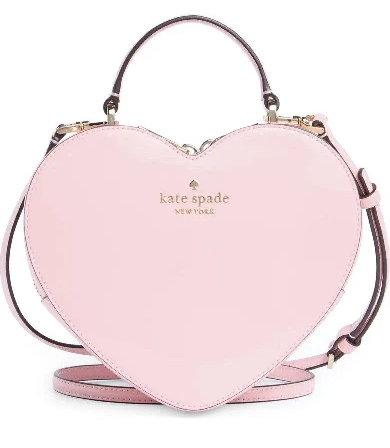 KATE SPADE Love Shack Heart Chalk Pink Crossbody Clutch Bag