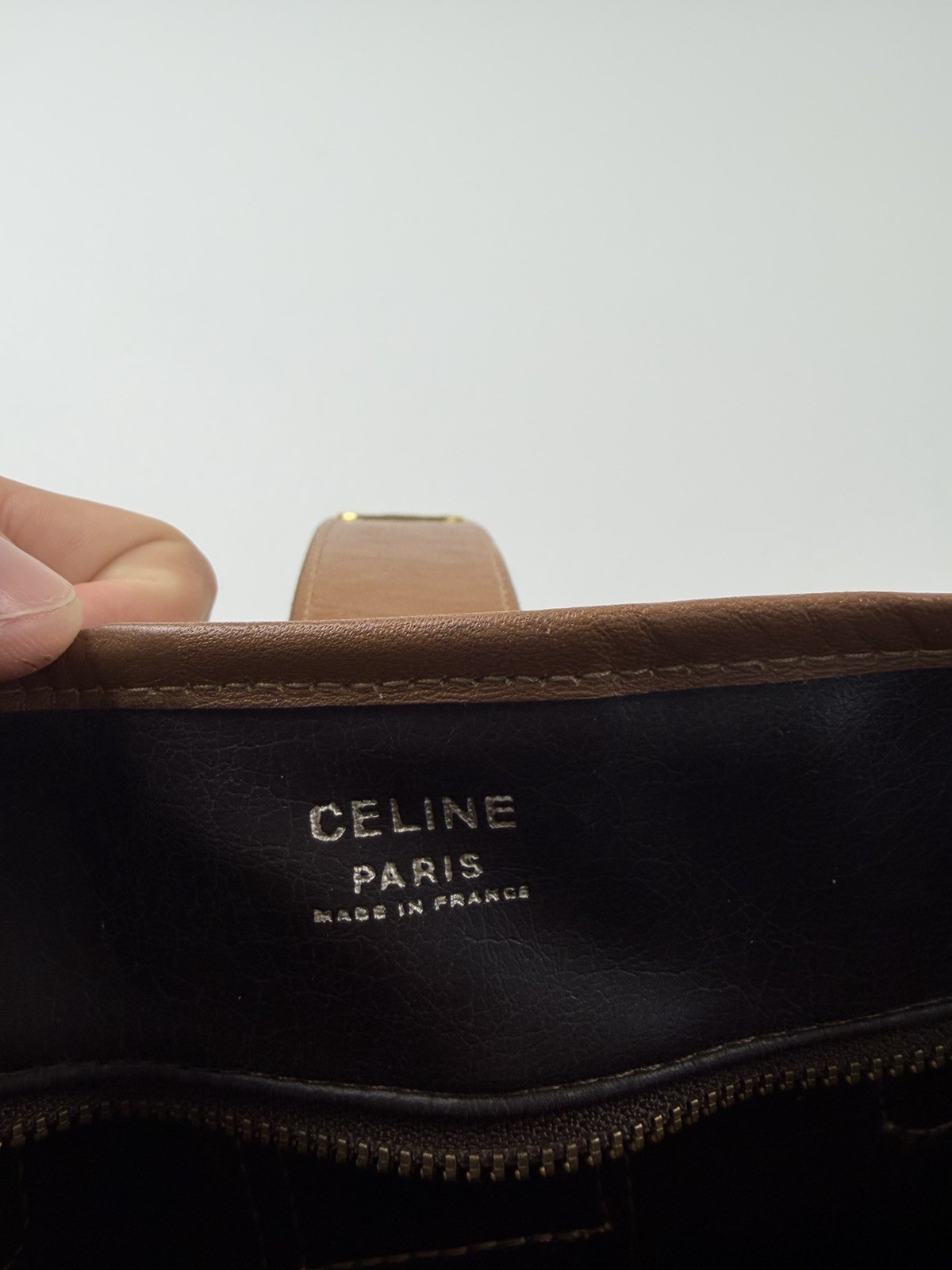 CELINE Vintage Macadam Tote Bag Large Monogram Rare 90 Triomphe Logo