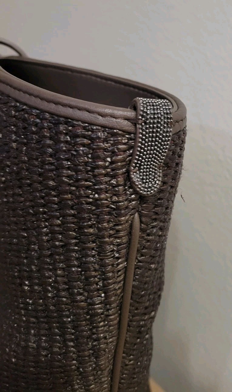 2995$ Brunello Cucinelli Womens Brown Tote/ Shopper Bag .Made In Italy
