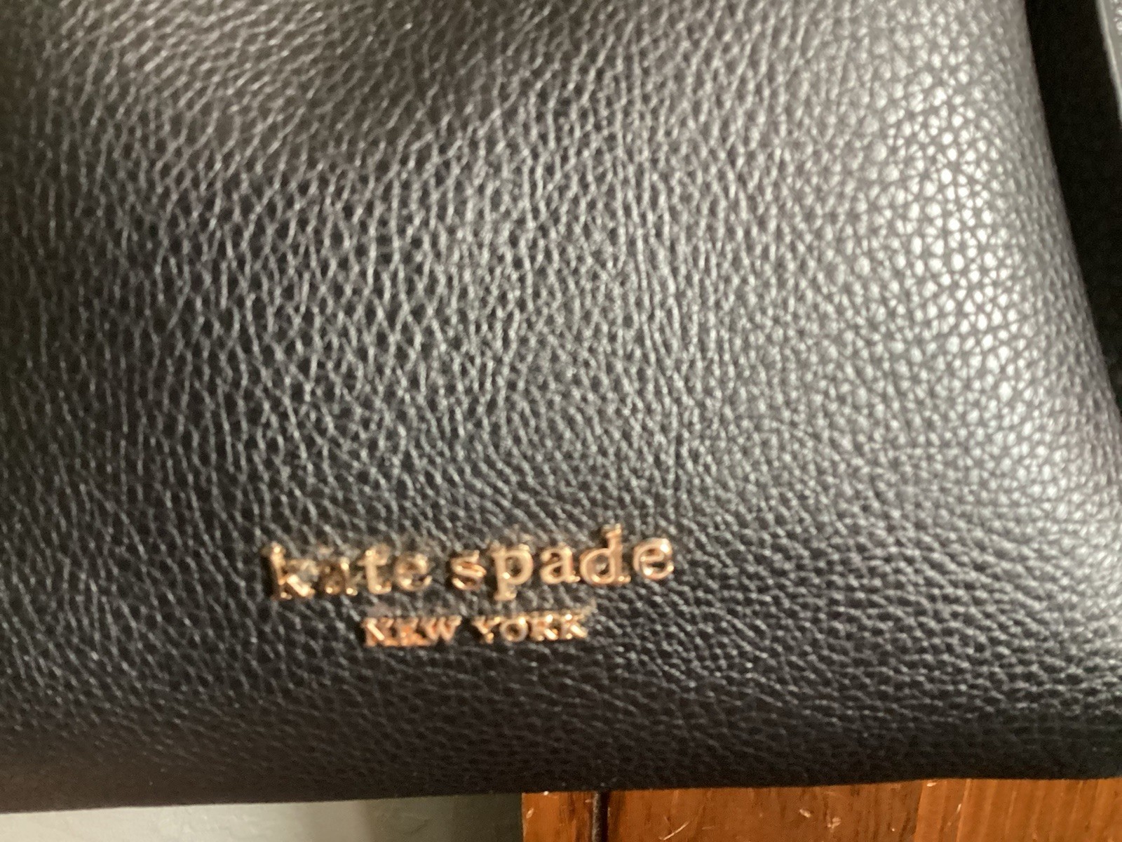 kate spade new york Black Medium Shoulder Bag Magnetic Snap Zip Pouch