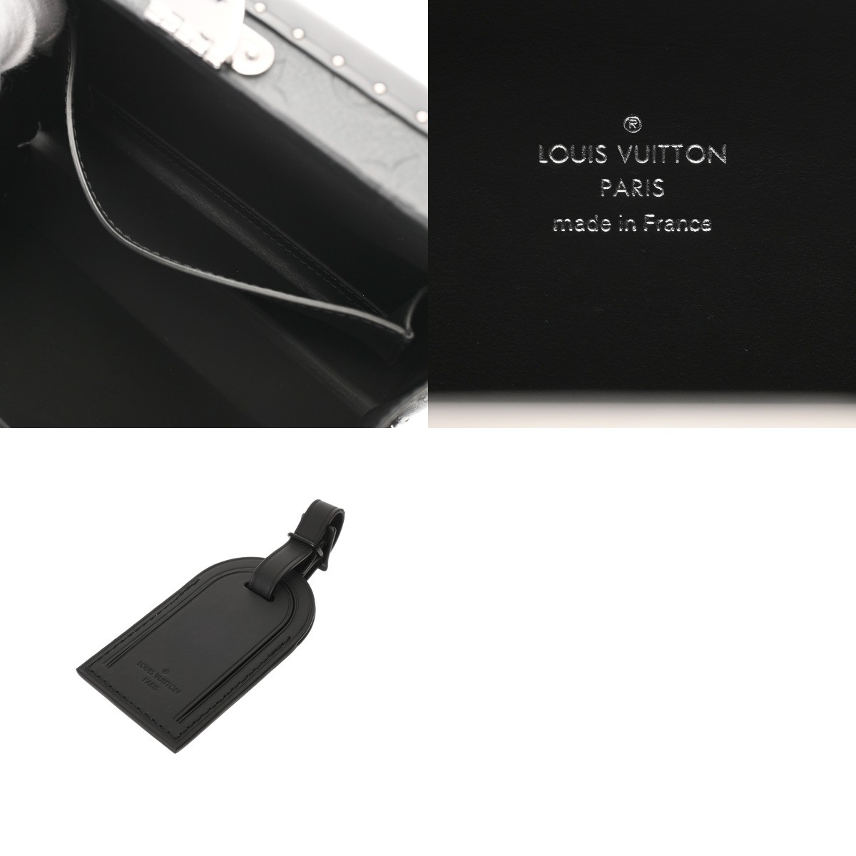 LOUIS VUITTON Clutch box M12876 Monogram shadow Noir Women Shoulder Bag