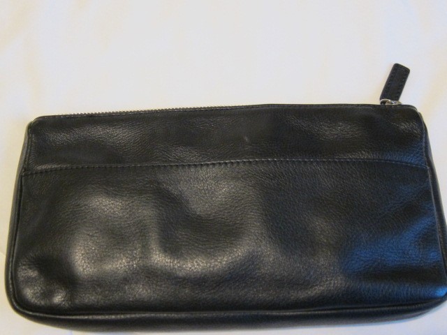 LEVENGER FINE LEATHER TOOLS Leather Hold All Zippered Case / Pouch/Organizer Bag