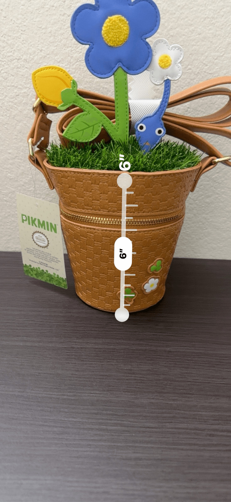Pikmin Blue Potted Plant Crossbody Bag