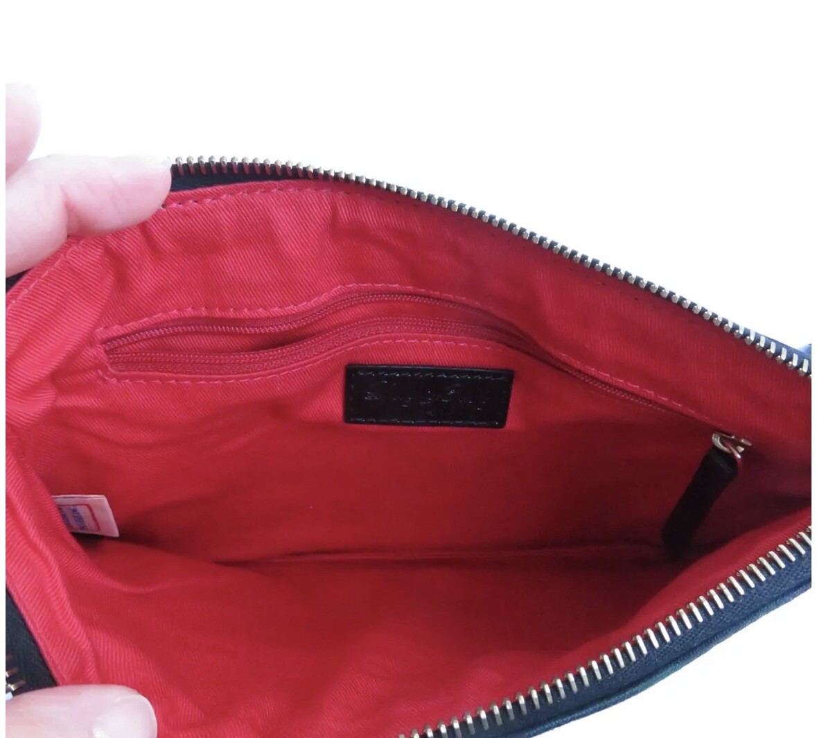 Dooney & Bourke HIGHLAND TARTAN PURSE Green Blue Red Liner 9 1/2″ x 6 1/2″