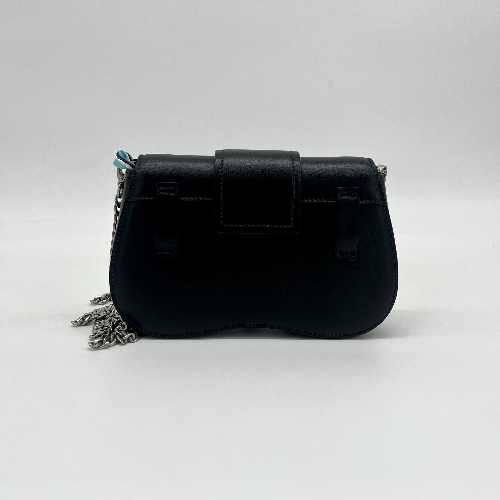 Prada Sidonie Small Shoulder Bag Black Saffiano Leather GHW Chain