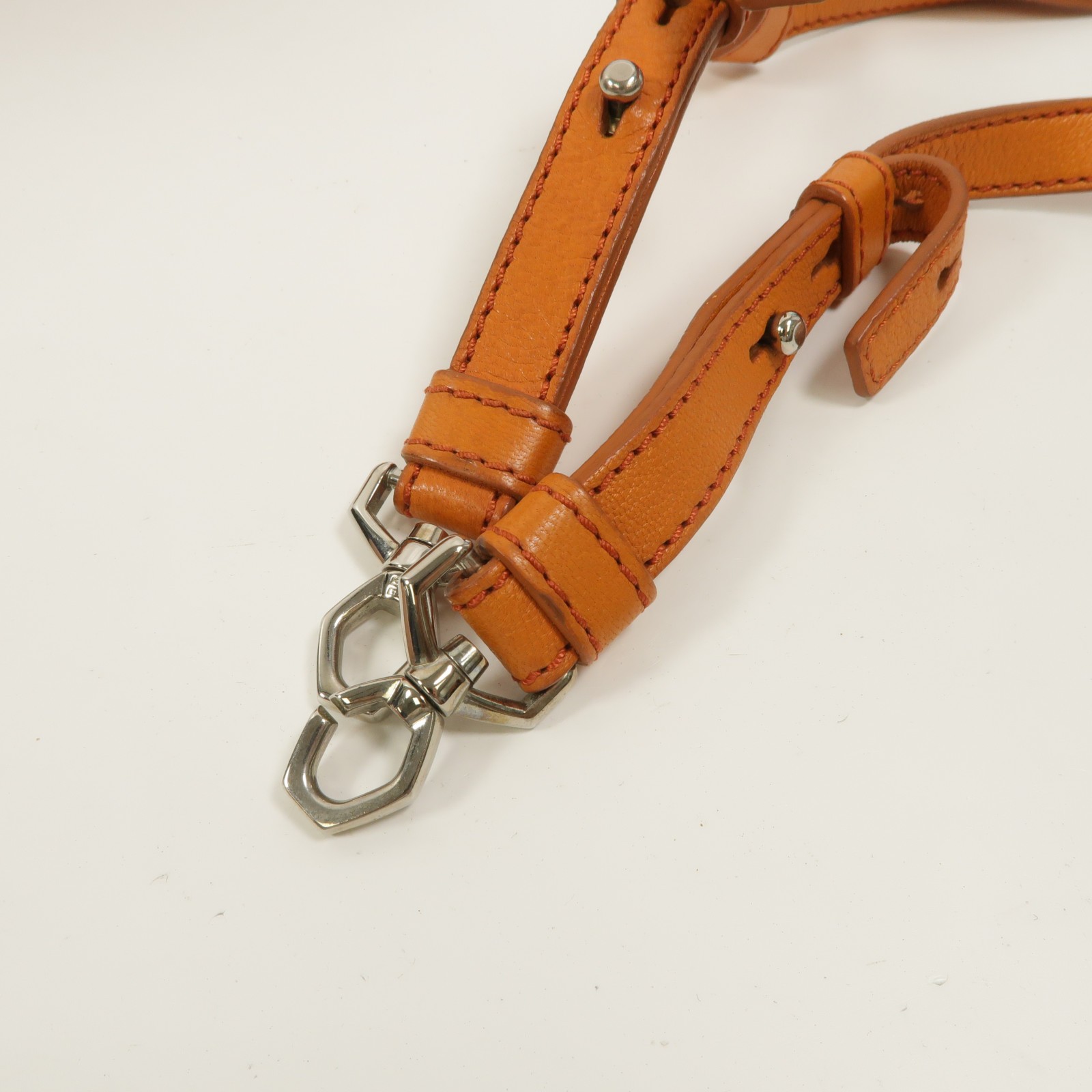 GIVENCHY SHW Nightingale 2 Way Shoulder Bag Calfskin Leather Orange