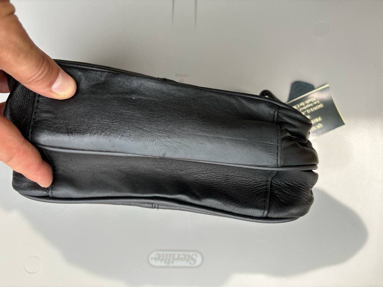Multi-Use Leather Handbag 9 x 6 Inch