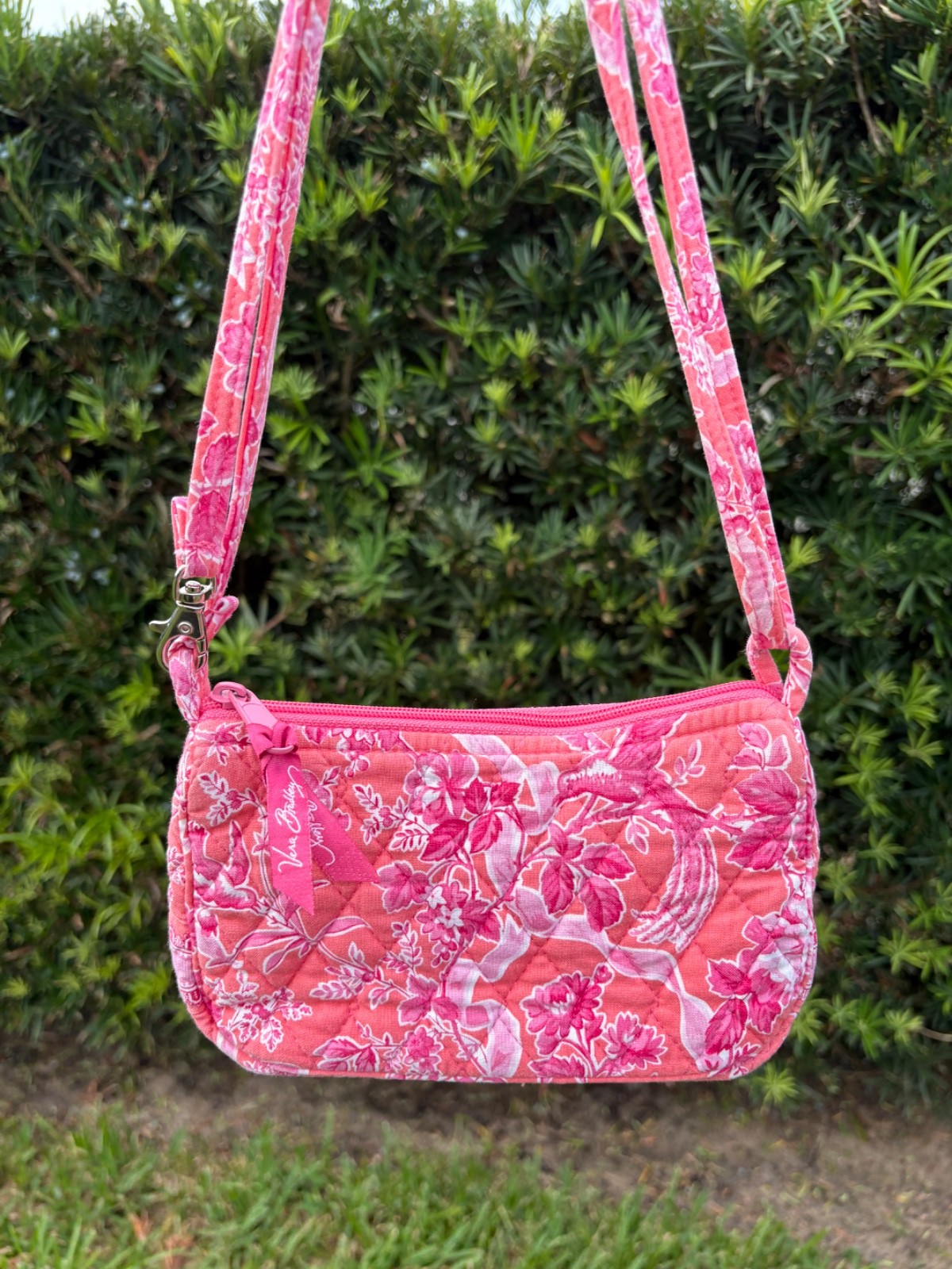 Vintage Coquette Vera Bradley Hope Toile Shoulder Bag Retired Print