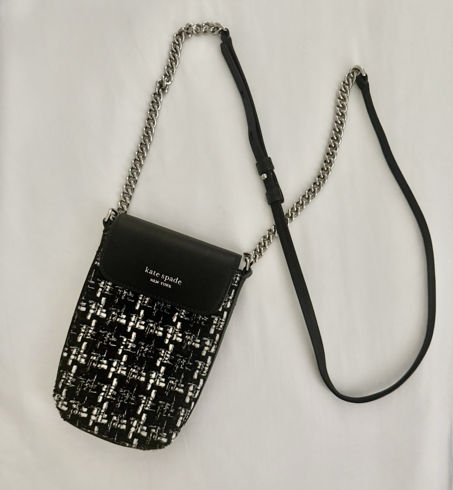Kate Spade New York Steffie Tweed Phone Crossbody Bag