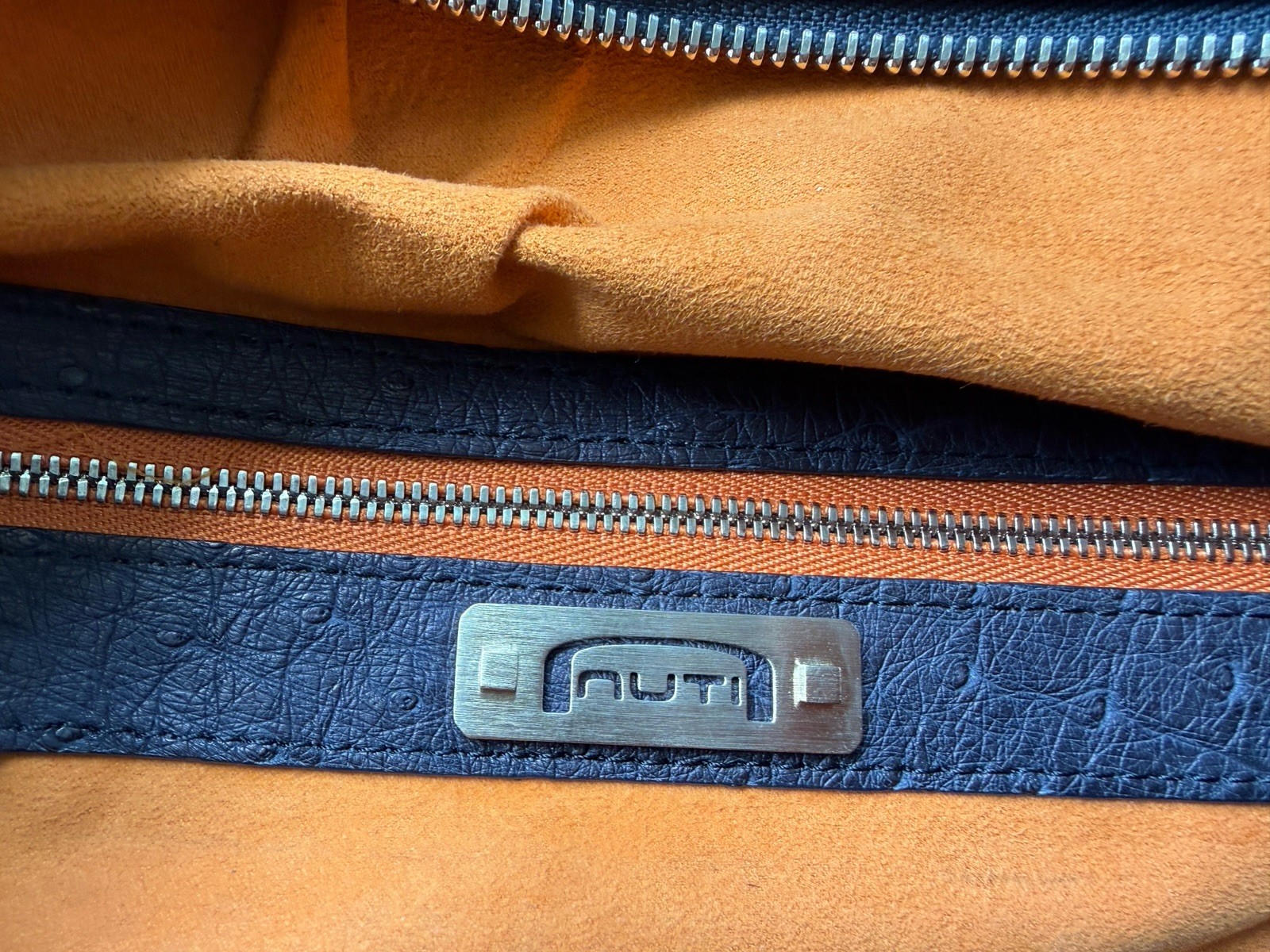 NUTI Ostrich Tote Shoulder Bag Handbag
