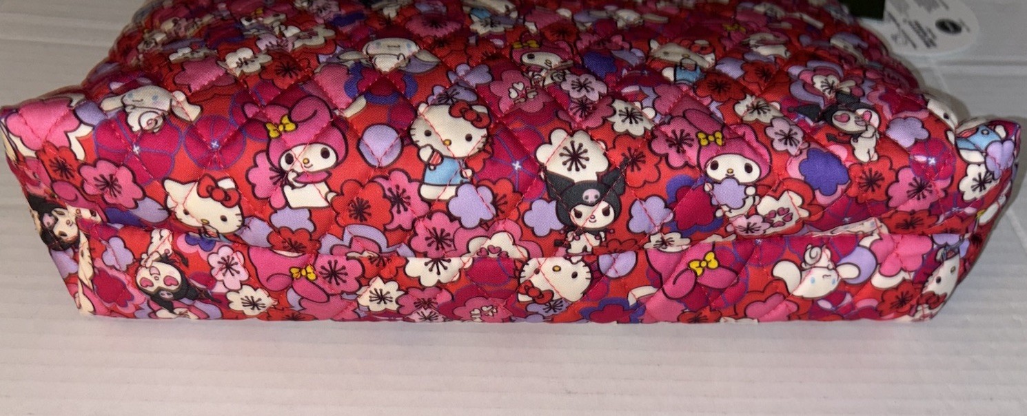 Vera Bradley Hello Kitty & Friends Hello Floral Large Pouch My Melody Cinnamorol