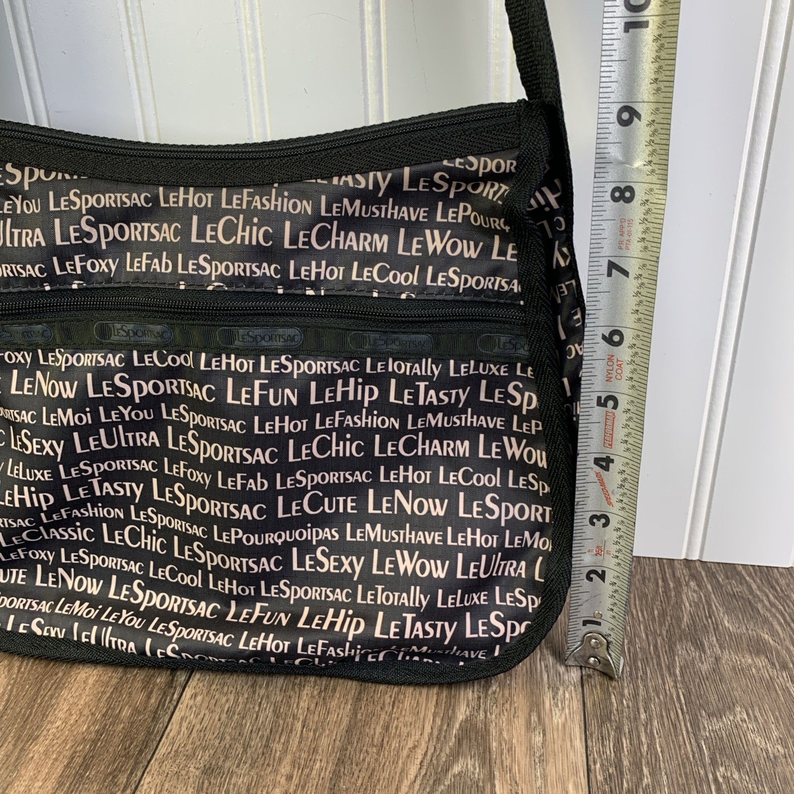 LeSportsac American Potter Art Jonathan Adler Sling Crossbody Bag Black Tote
