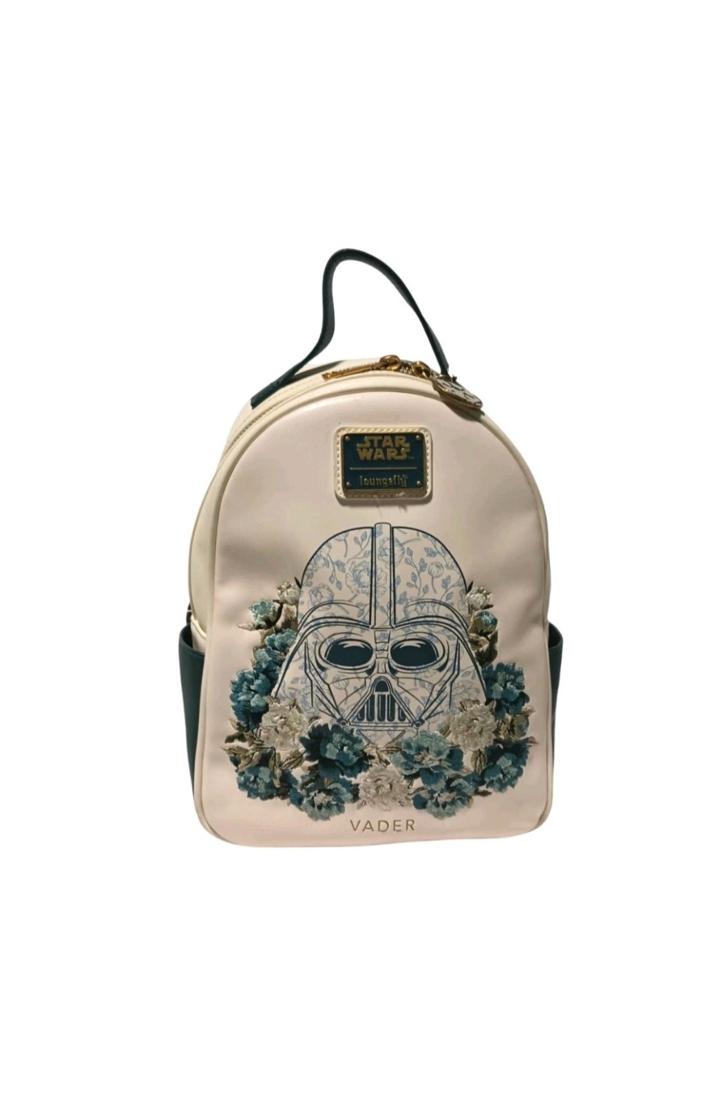 Loungefly Mini Backpack Darth Vader Floral Blue Rare