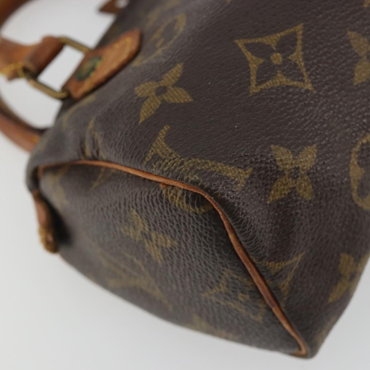 LOUIS VUITTON Monogram Mini Speedy Hand Bag M41534 LV Auth 191286