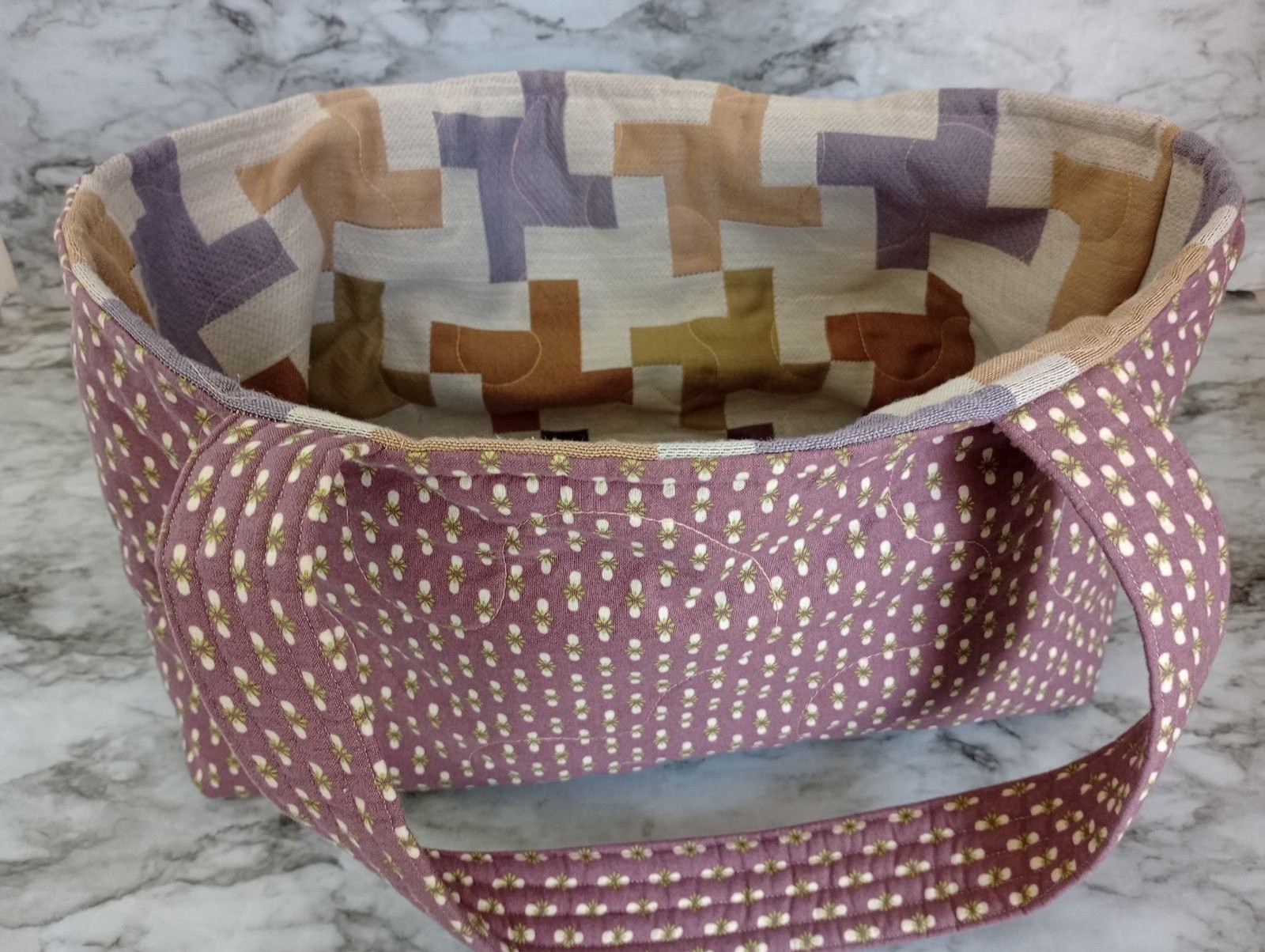 Handmade REVERSIBLE Cloth Tote Bag No Closure