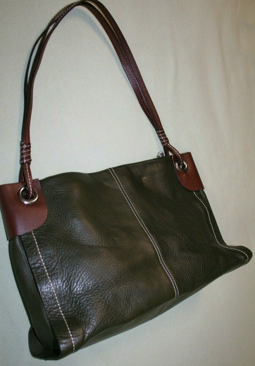 Robert Pietri Pebbled Leather Hobo Shoulder Bag Purse Large Spain EUC KAKHI