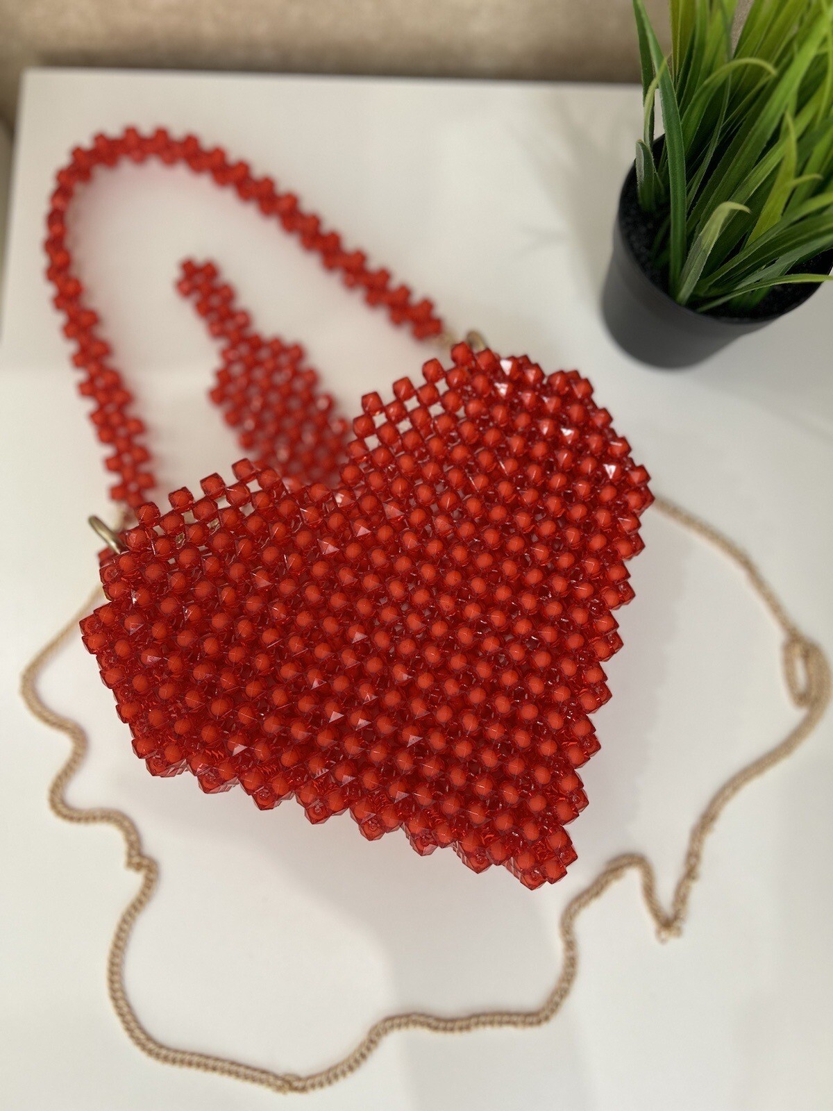 Handmade Сумка Из Бусин Сердце