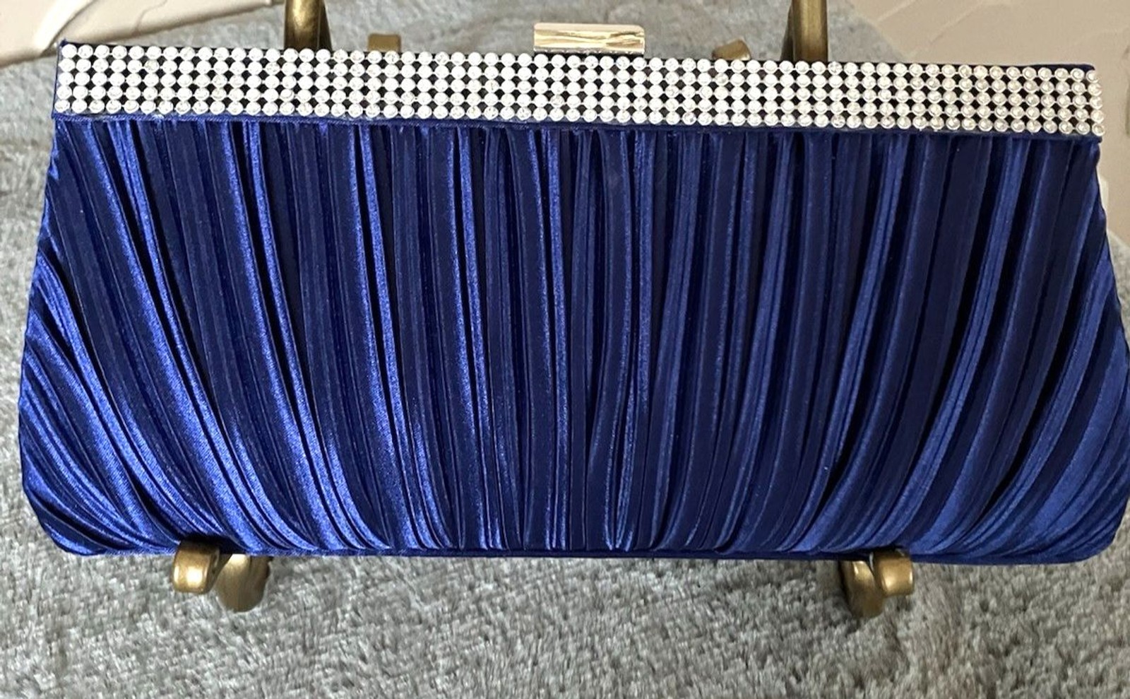 Camille La Vie Clutch Purse Royal Blue with Rhinestones NWOT
