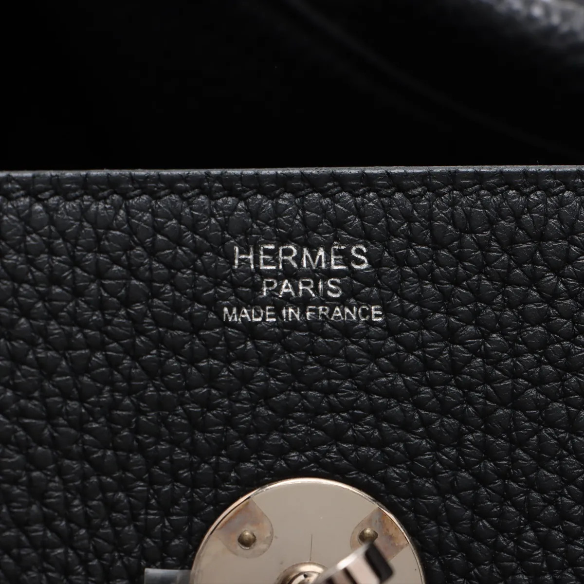 Hermès Lindy 34 Taurillon Clemence Black Silver Metal Fittings D: 2019