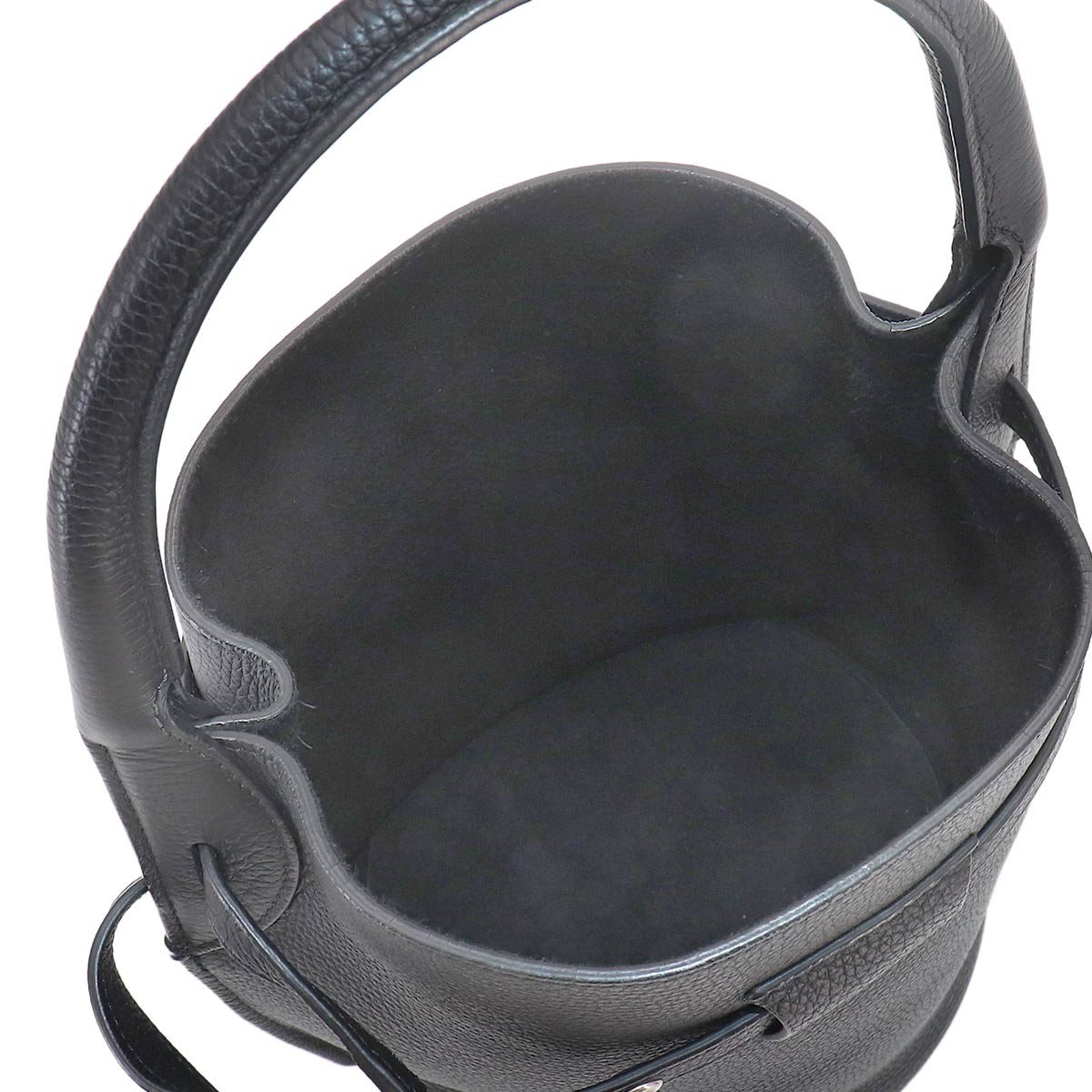 CELINE Big Bag Nano Bucket Hand Shoulder Bag Leather Black 187243 90331066