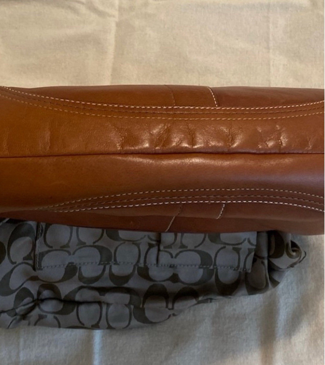 Large Vintage Coach Soho in Brown