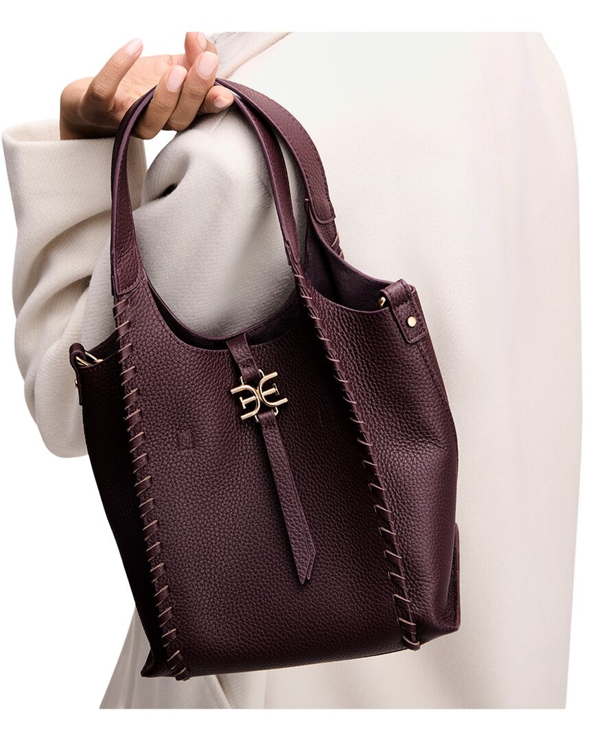 Sam Edelman Sylvia Mini Leather Crossbody Women’s Purple
