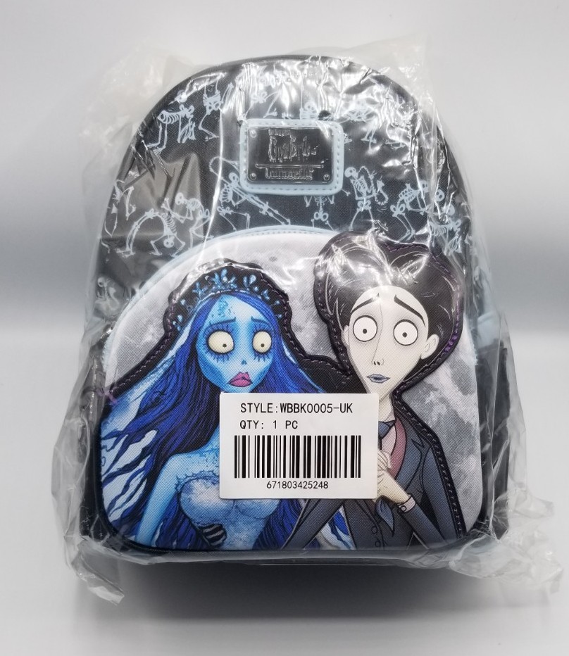 NEW Loungefly Corpse Bride SDCC Mini Backpack Emily Victor Glow In Dark Bag