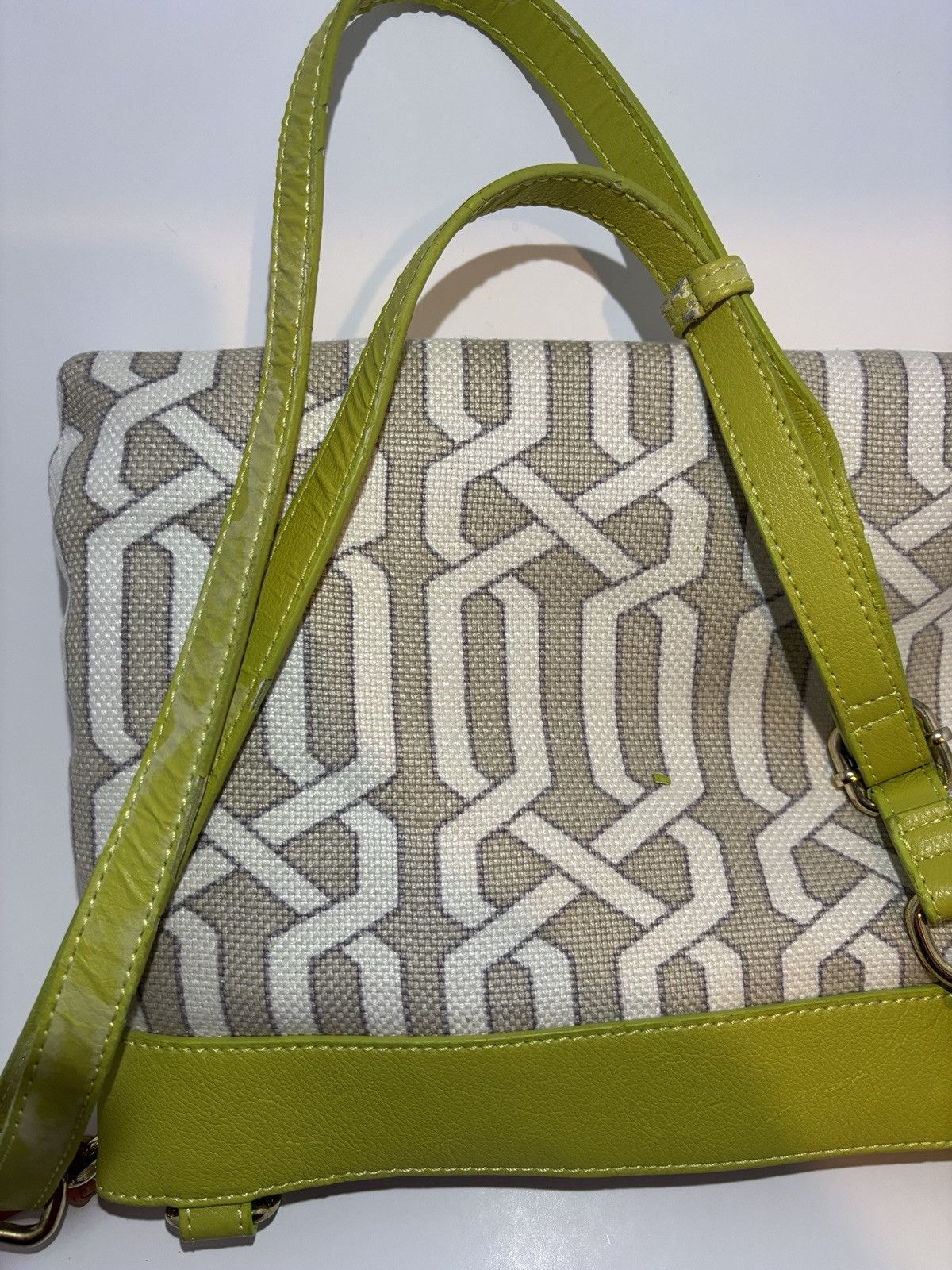spartina 449 purse daufuskie island Lime Green And Tan