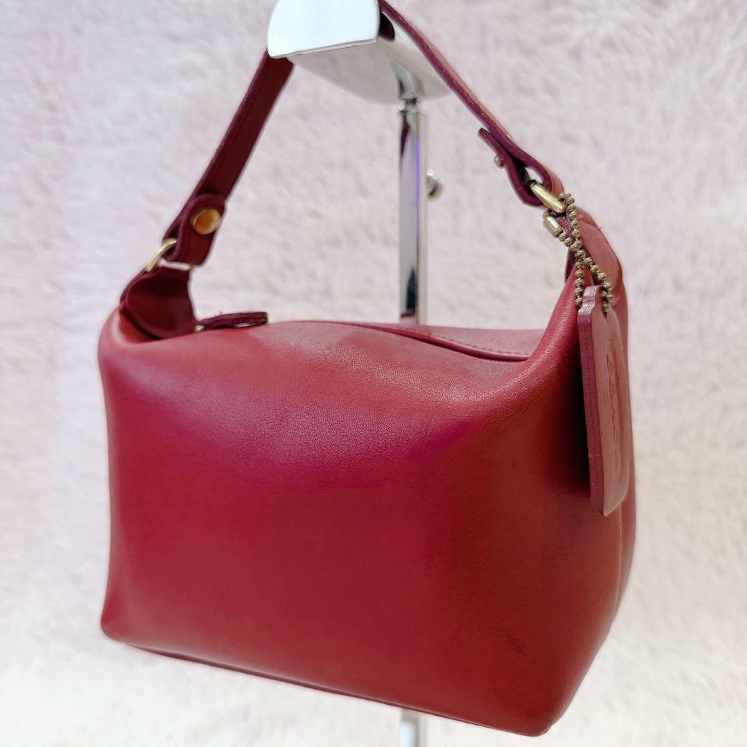 Excellent Condition COACH Old Coach One Shoulder Bag Accessory Pouch Red