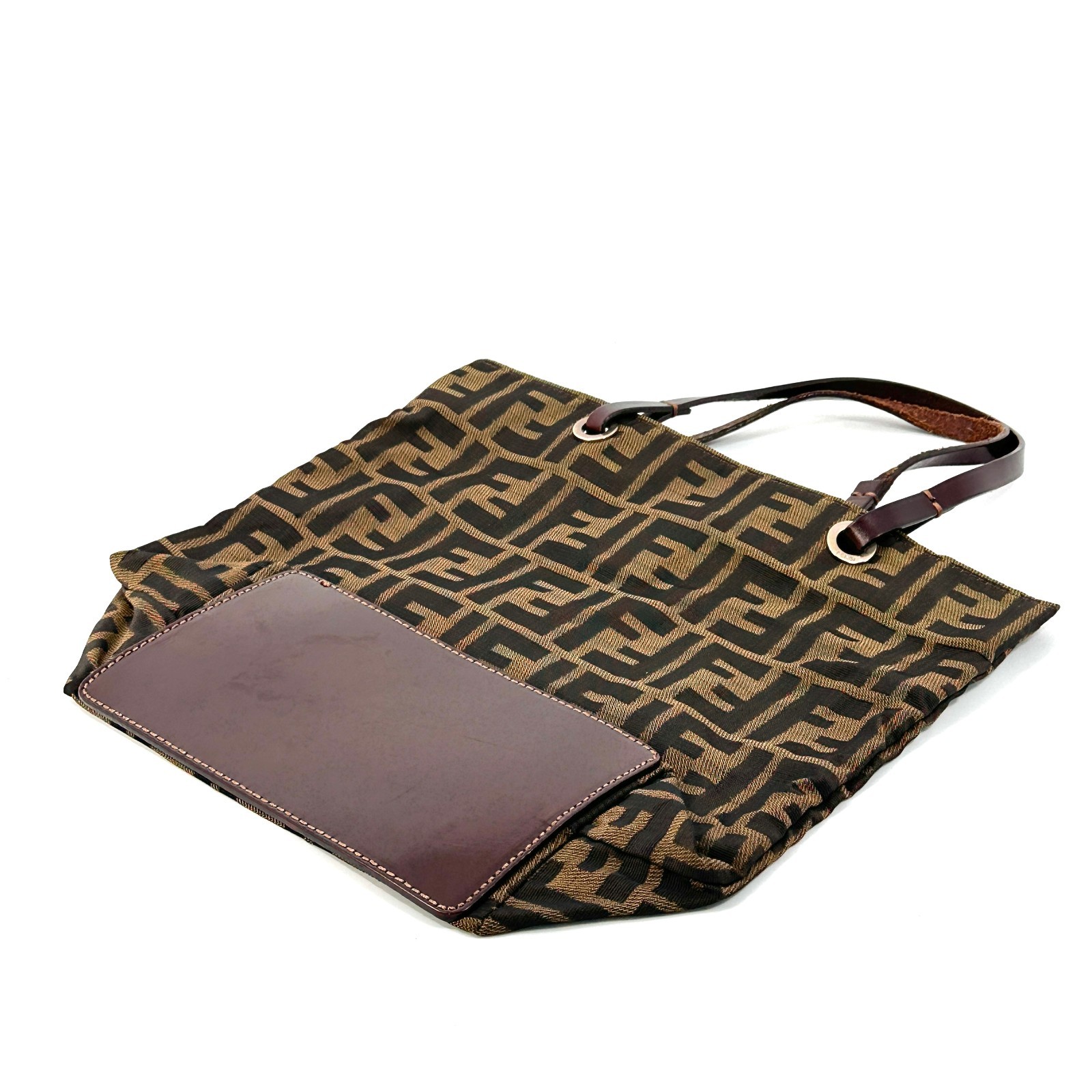 Fendi Zucca Tote Bag Brown Authentic
