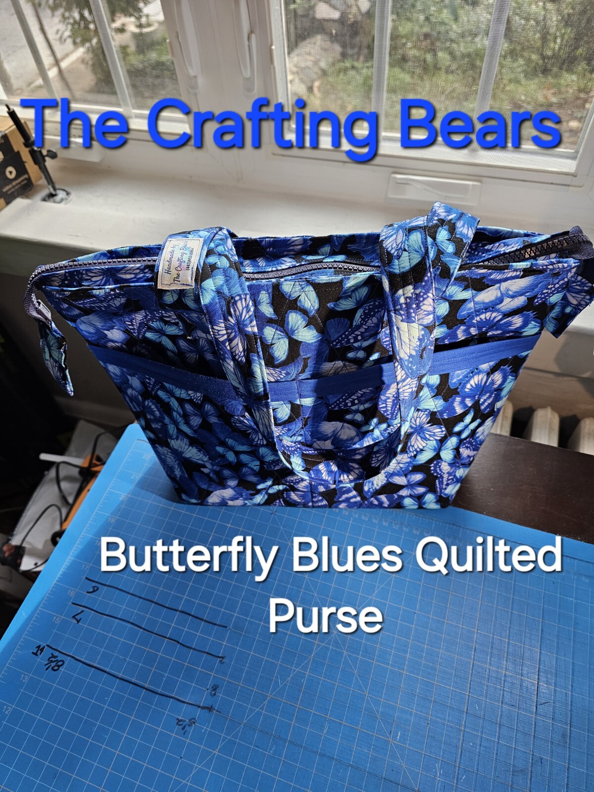 Butterfly Blues Tote Bag