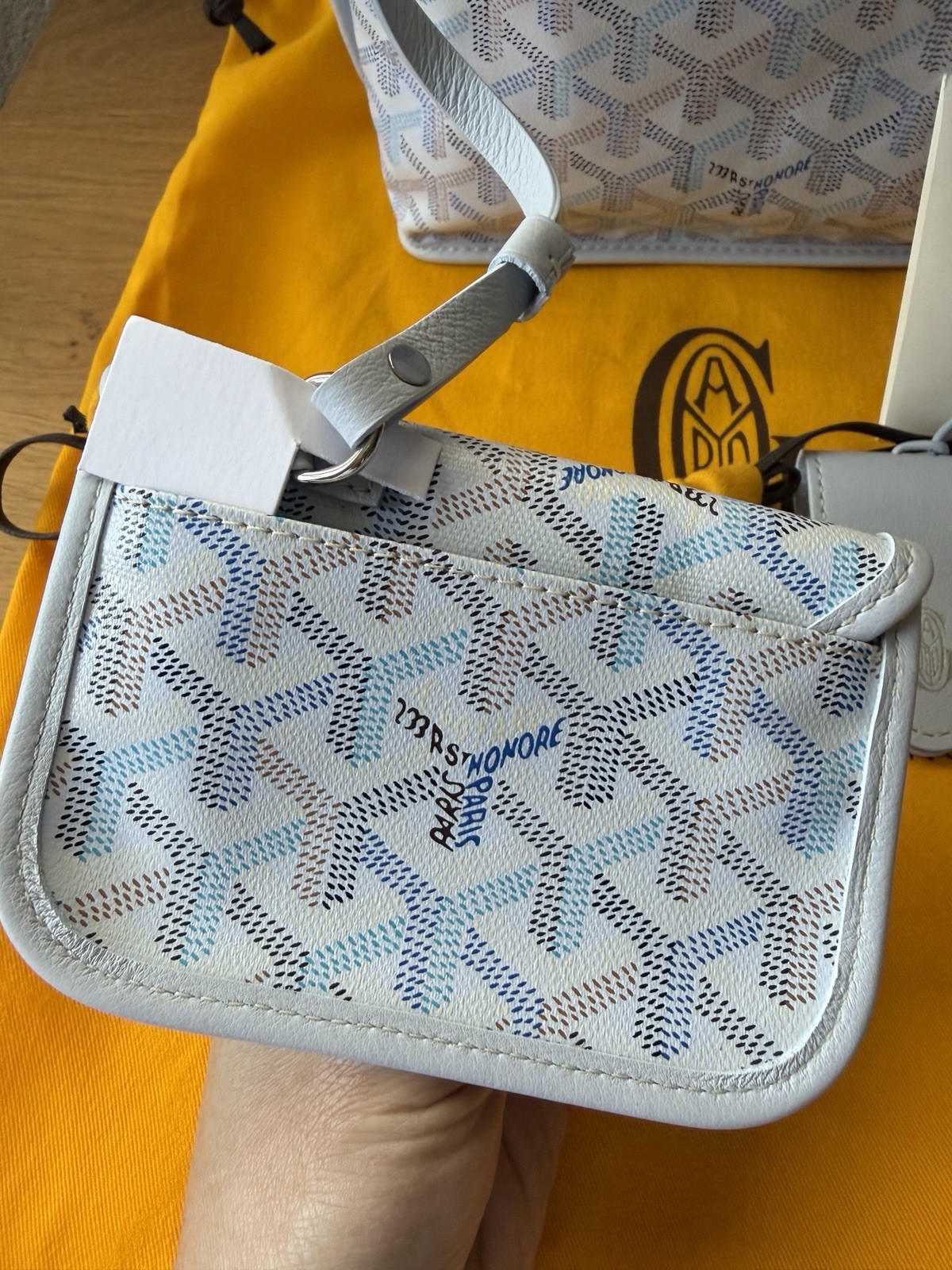 Limited Edition Goyard Mini Anjou In Polar Blue RARE