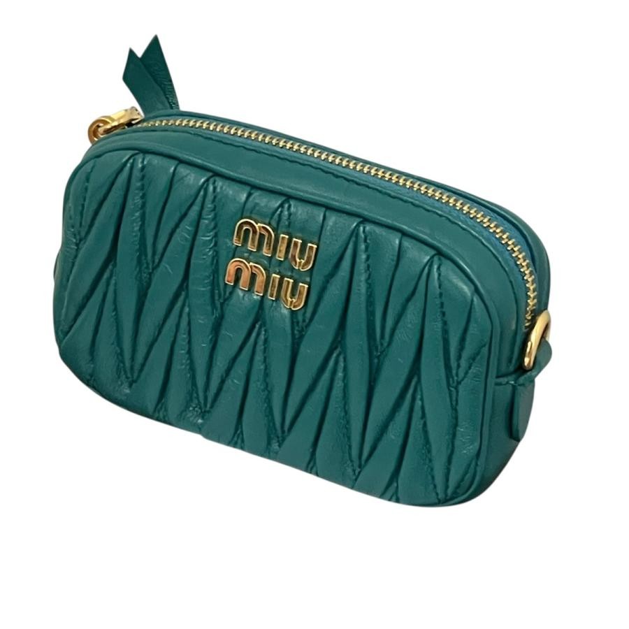 MIU MIU Bag: Waist Bag Black W12H7D3cm w/o accessories;