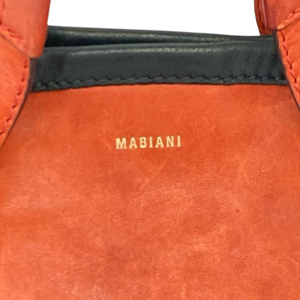 ANDREA MABIANI Leather 2-Way Shoulder Bag in Red Women USED
