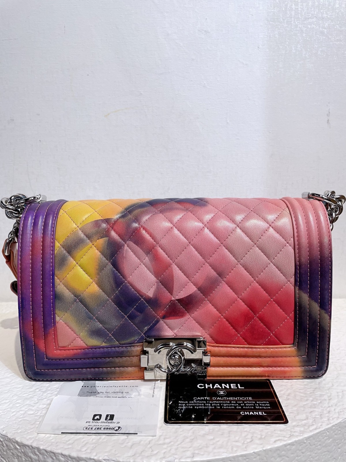 Chanel Le Boy Graffiti Medium Shoulder Bag(25*13*8)cm