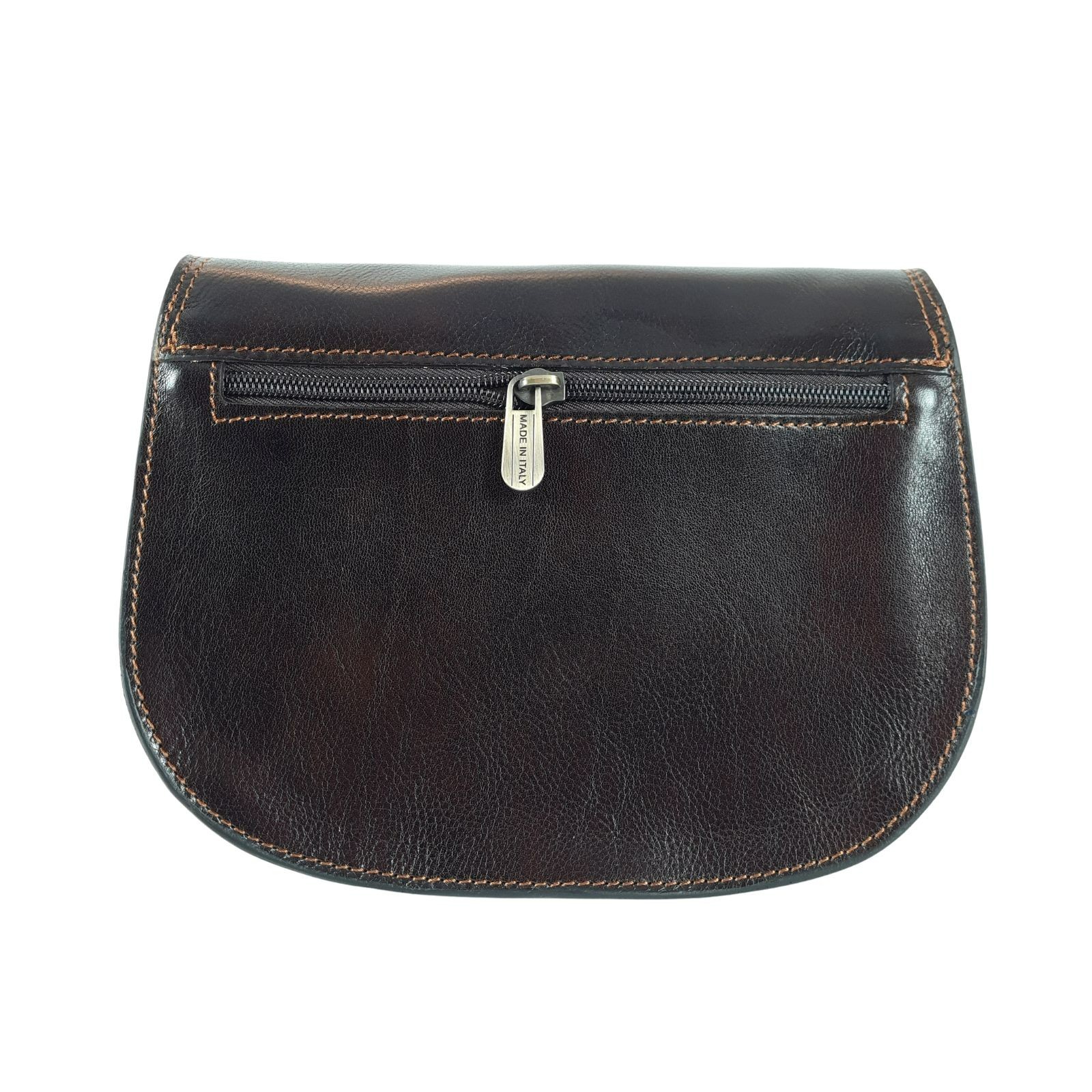 Genuine Leather Crossbody Ladies Saddle Bag Pelle Handmade Italy NEW ORIGINAL BOX