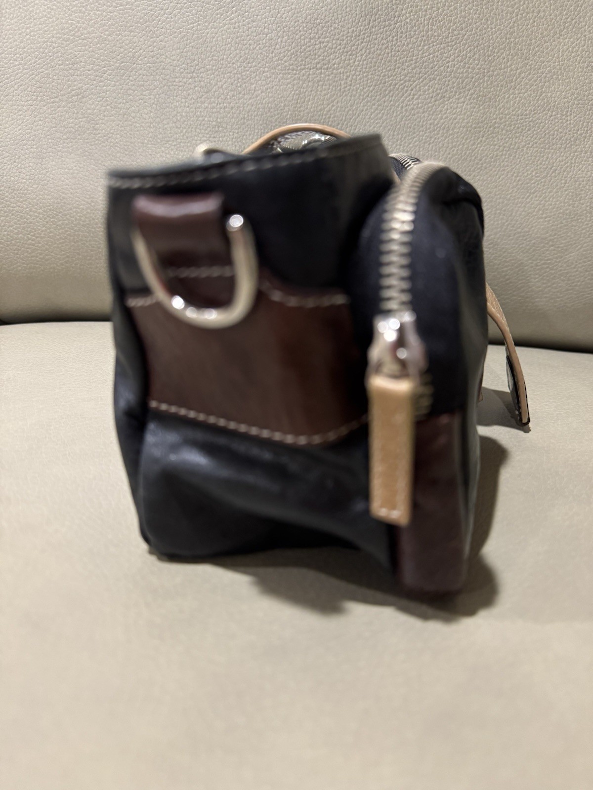Borsetta Milano Genuine Leather Foldover Clutch Purse Unique