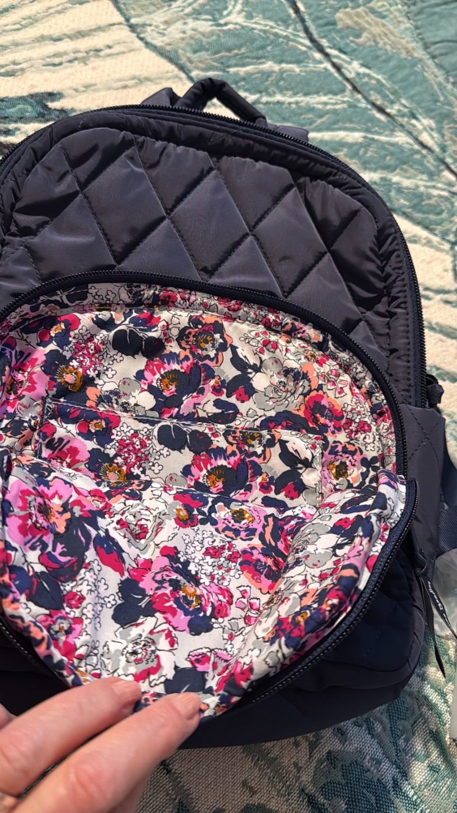 Vera Bradley Ultralight Essential Backpack NWT Navy Blue Reg$ 165