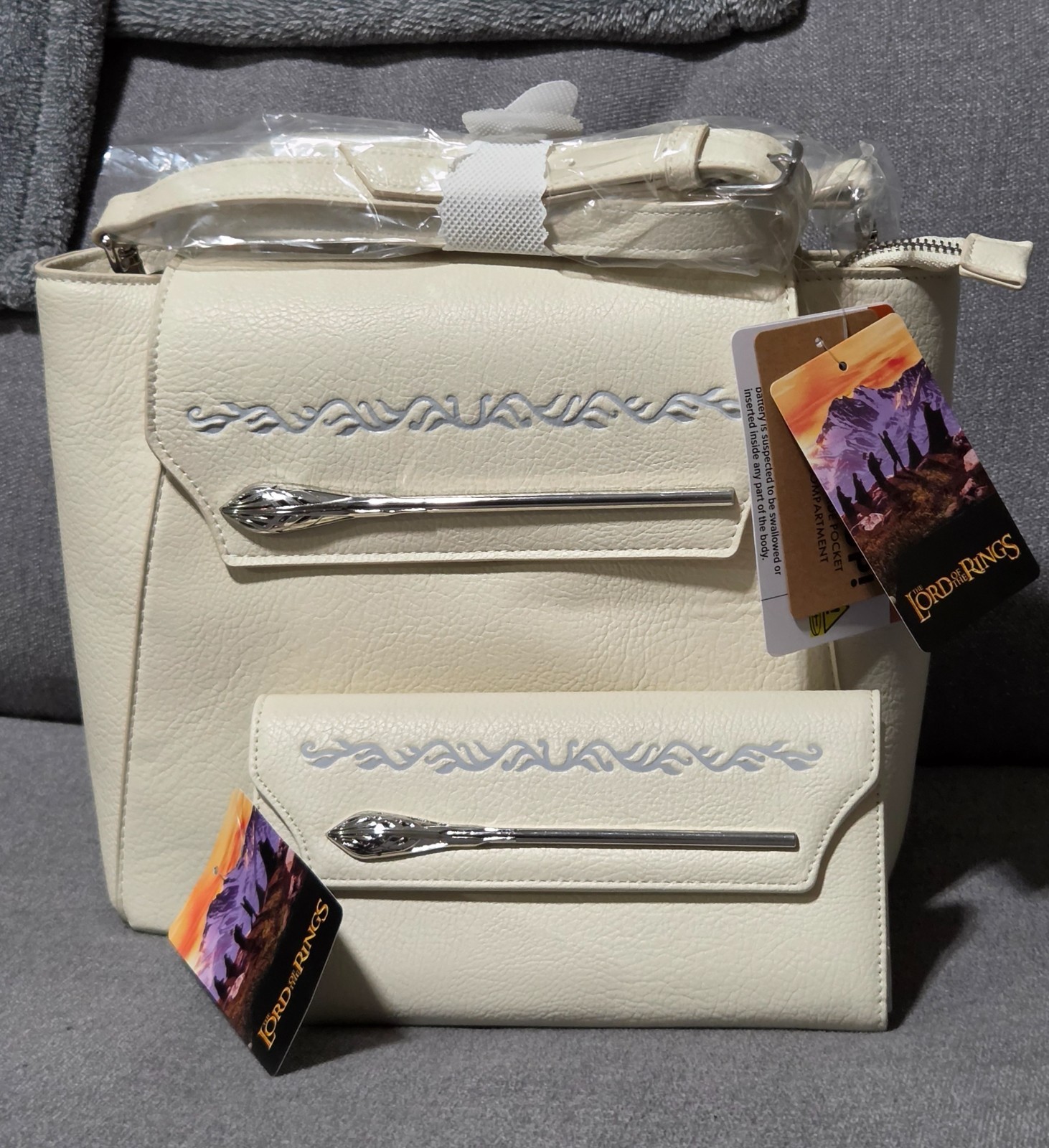 The Lord of The Rings Gandalf Staff Light-Up Handbag AND Matching Wallet SET