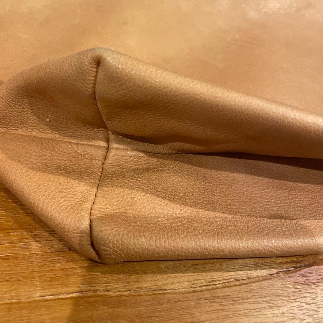BAGGU Leather Pouch Solid 33.5×20×10.5cm USED Rare