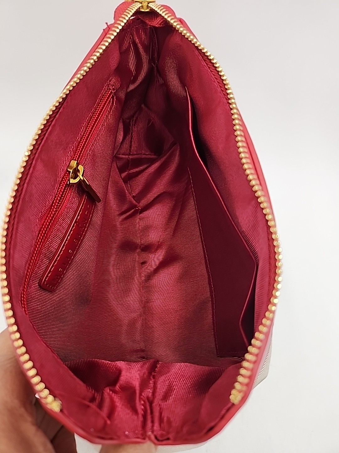NEW Anthropologie Melie Blanco Shoulder Bag Red/Gold-Tone Hardware