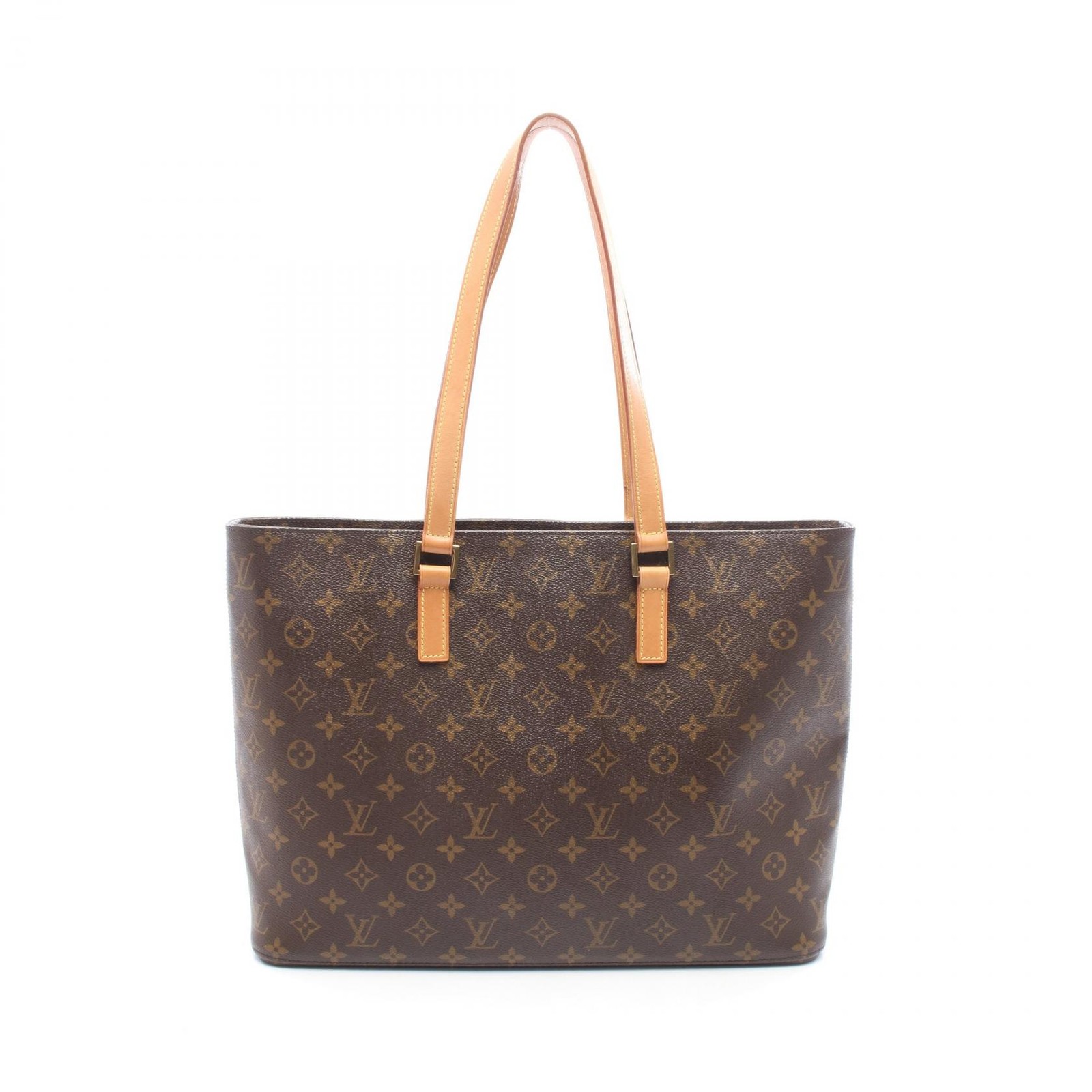 LOUIS VUITTON Luco Tote shoulder Bag M51155 Monogram leather Brown Used Women