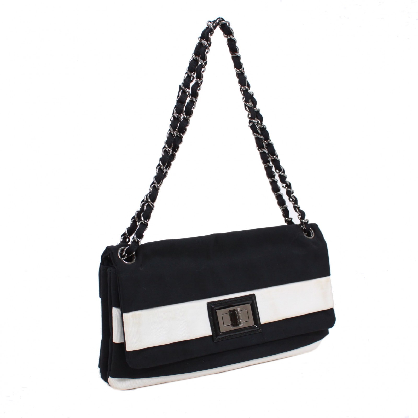 CHANEL WChainShoulder 2.55 Shoulder Bag canvas/leather Women